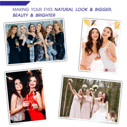 7C SEVENCROWN Magnetic Eyelashes 3D Medium with Upgraded Magnetic Liner – Waterproof & Reusable