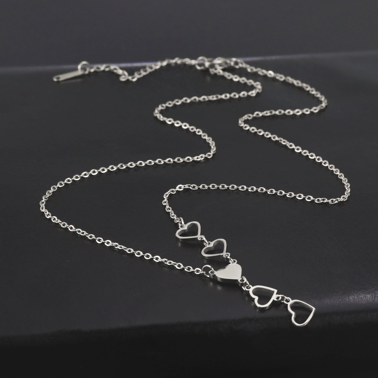 Love 5 Heart Pendant Necklaces