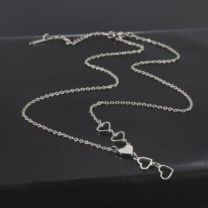 Love 5 Heart Pendant Necklaces