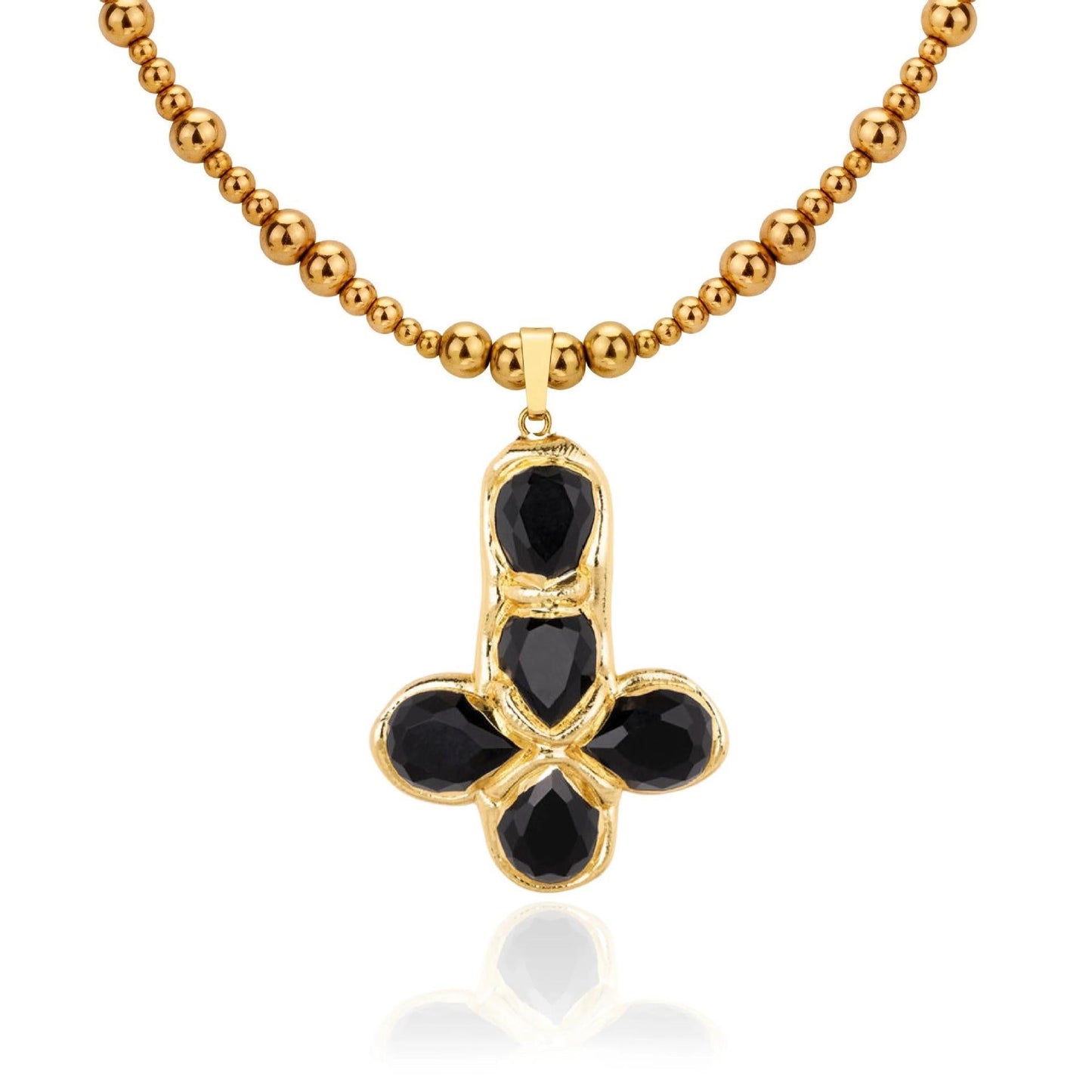 Titanium Steel Cross Pendant Necklace