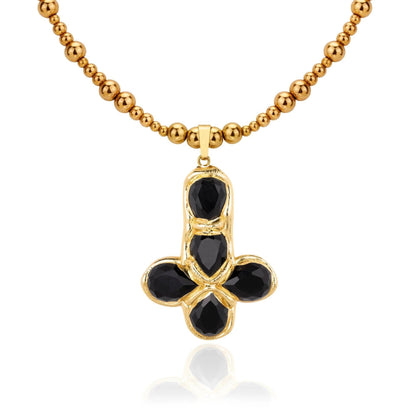 Titanium Steel Cross Pendant Necklace