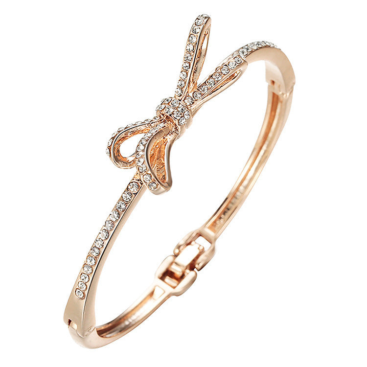 Rose Gold Bow Bracelet