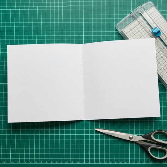 50 x 7"x7" White Card Blank Paper Inserts For Wedding Invites, CardMaking 100gsm
