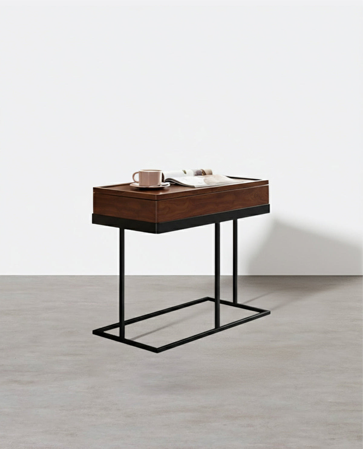Hay Storage Side Table, Walnut