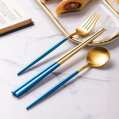 8 Piece Cutlery Set, Blue