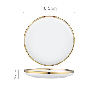 8 Pieces Dinner Set, Pink Or White