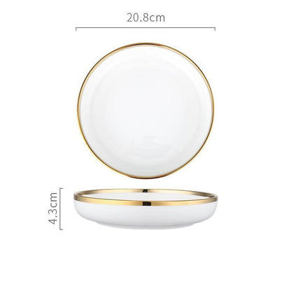 8 Pieces Dinner Set, Pink Or White