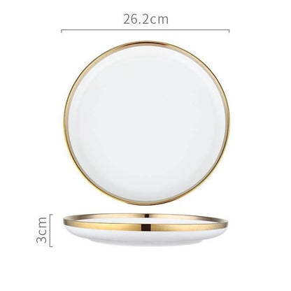 8 Pieces Dinner Set, Pink Or White