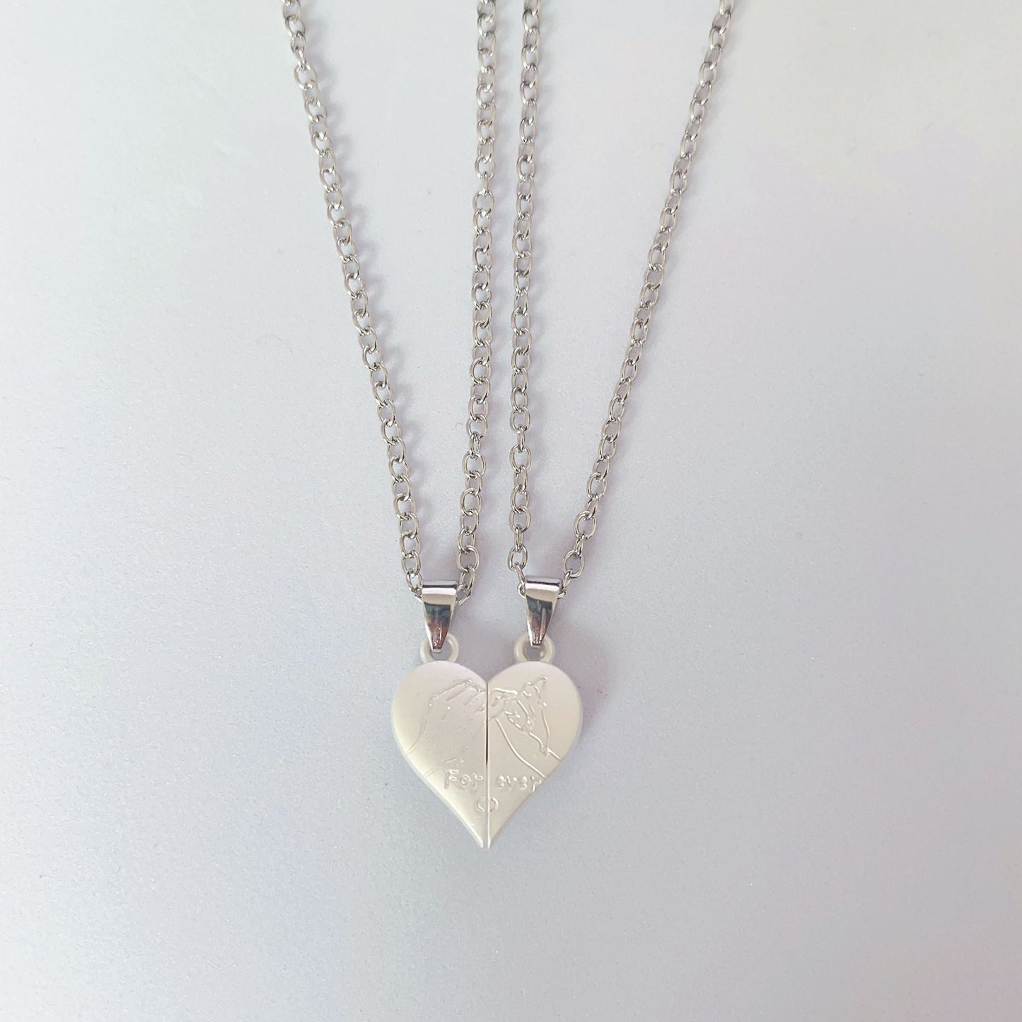 Heart Shaped Magnetic Couple Necklace