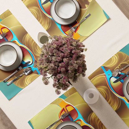 Retro Cool Blue - Placemat Set