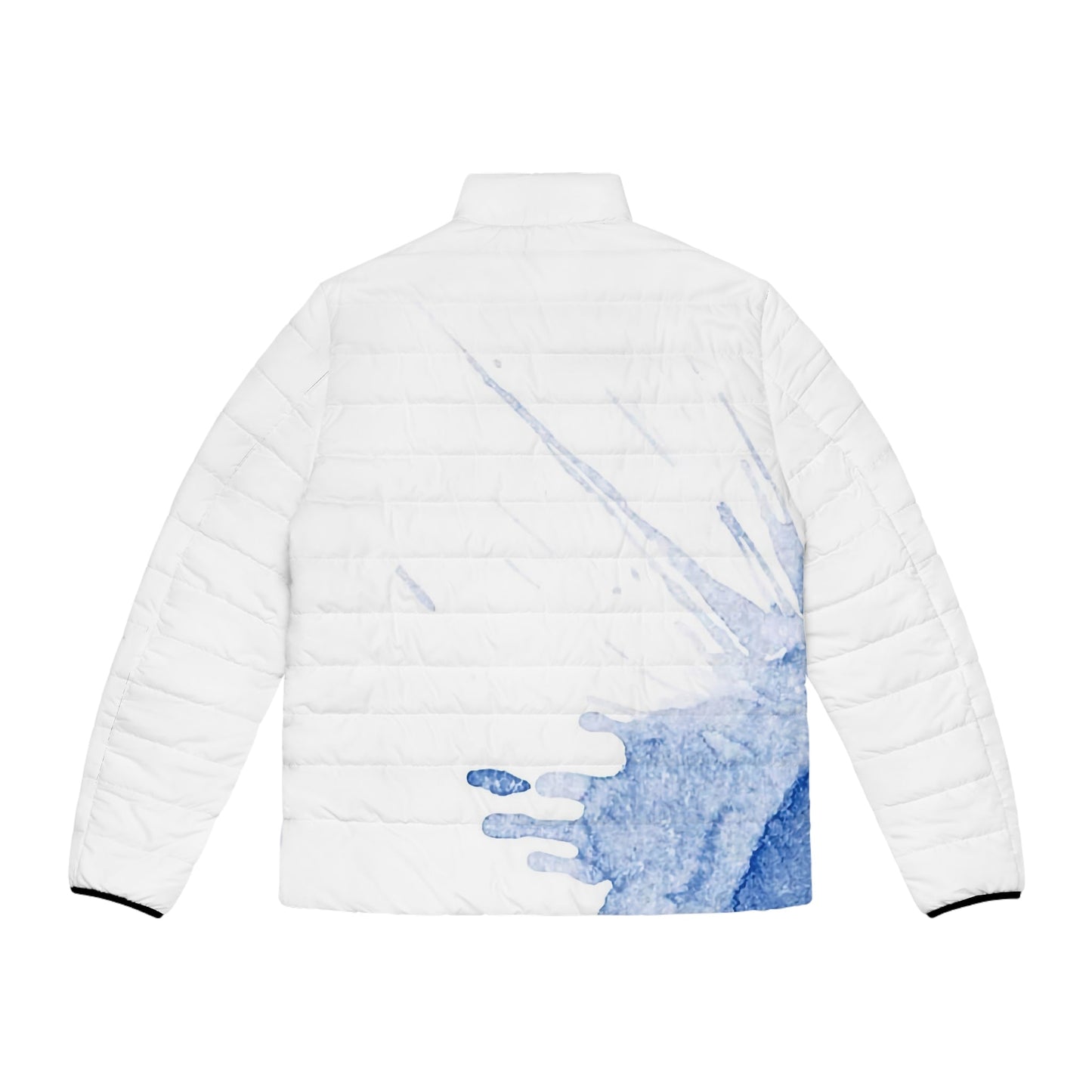 Watercolour Blue Splash - Mens Puffer Jacket