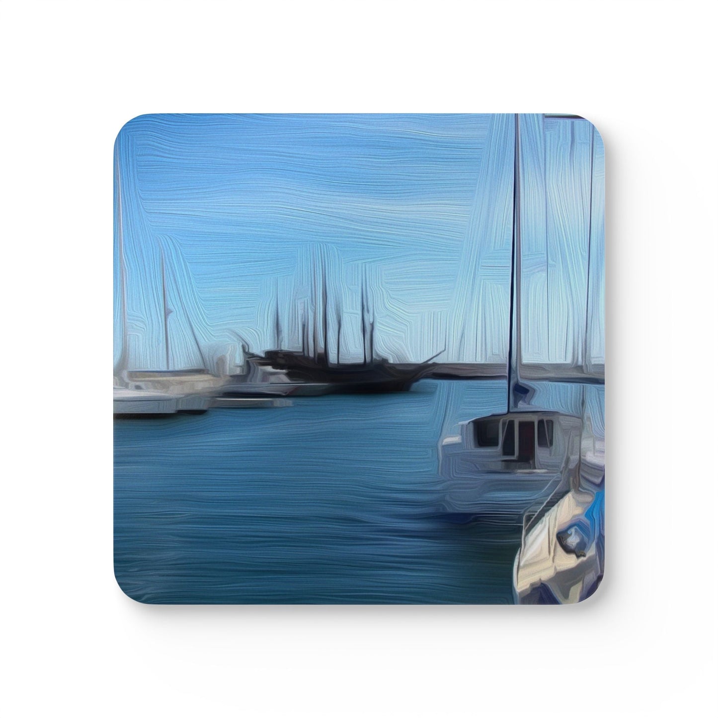 The Sleeping Yachts (at Morning) - Coaster Set