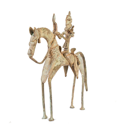 Benin Bronze Sao Horseman TR63