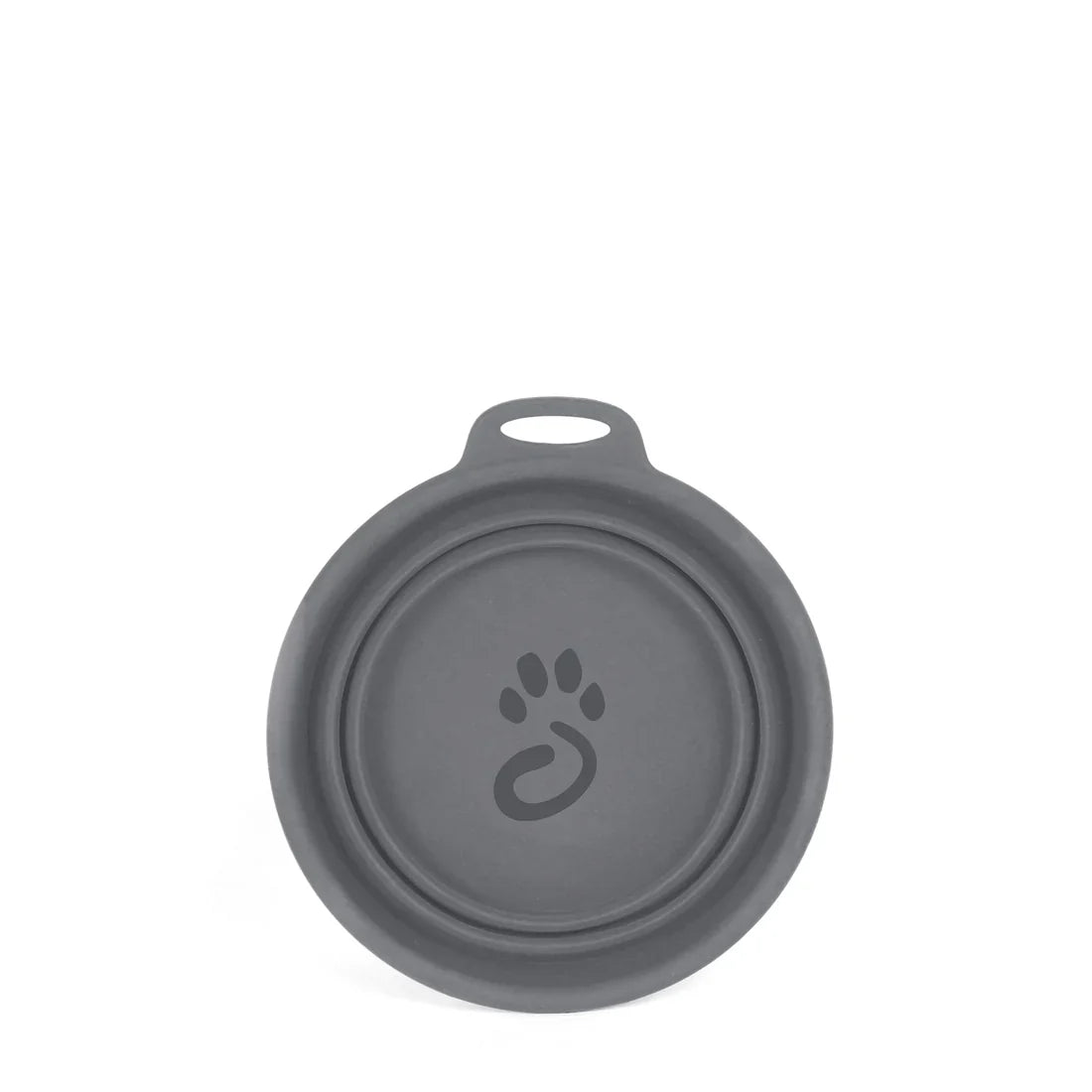 Mountain Paws Silicone Collapsible Dog Bowl - Grey