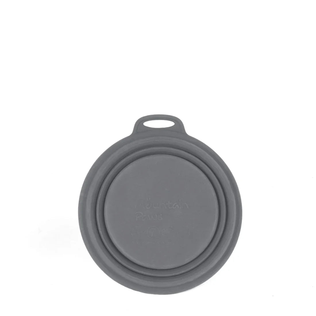 Mountain Paws Silicone Collapsible Dog Bowl - Grey