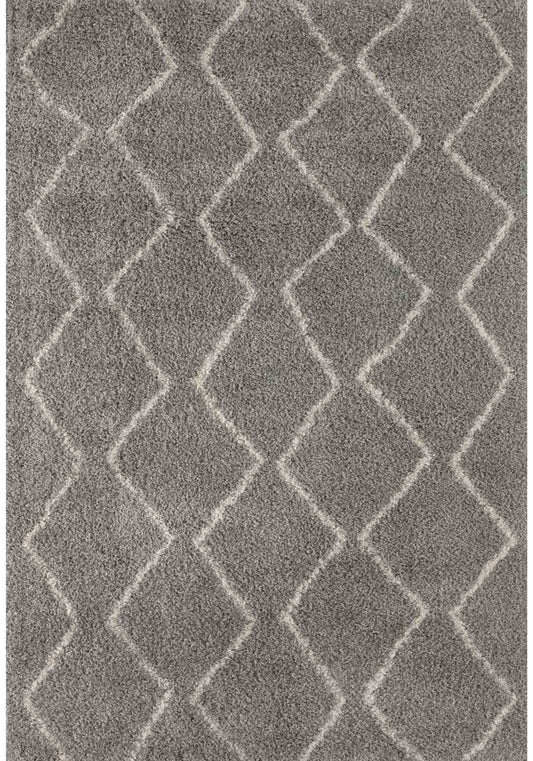 Moroccan Grey Shaggy Rug | 810