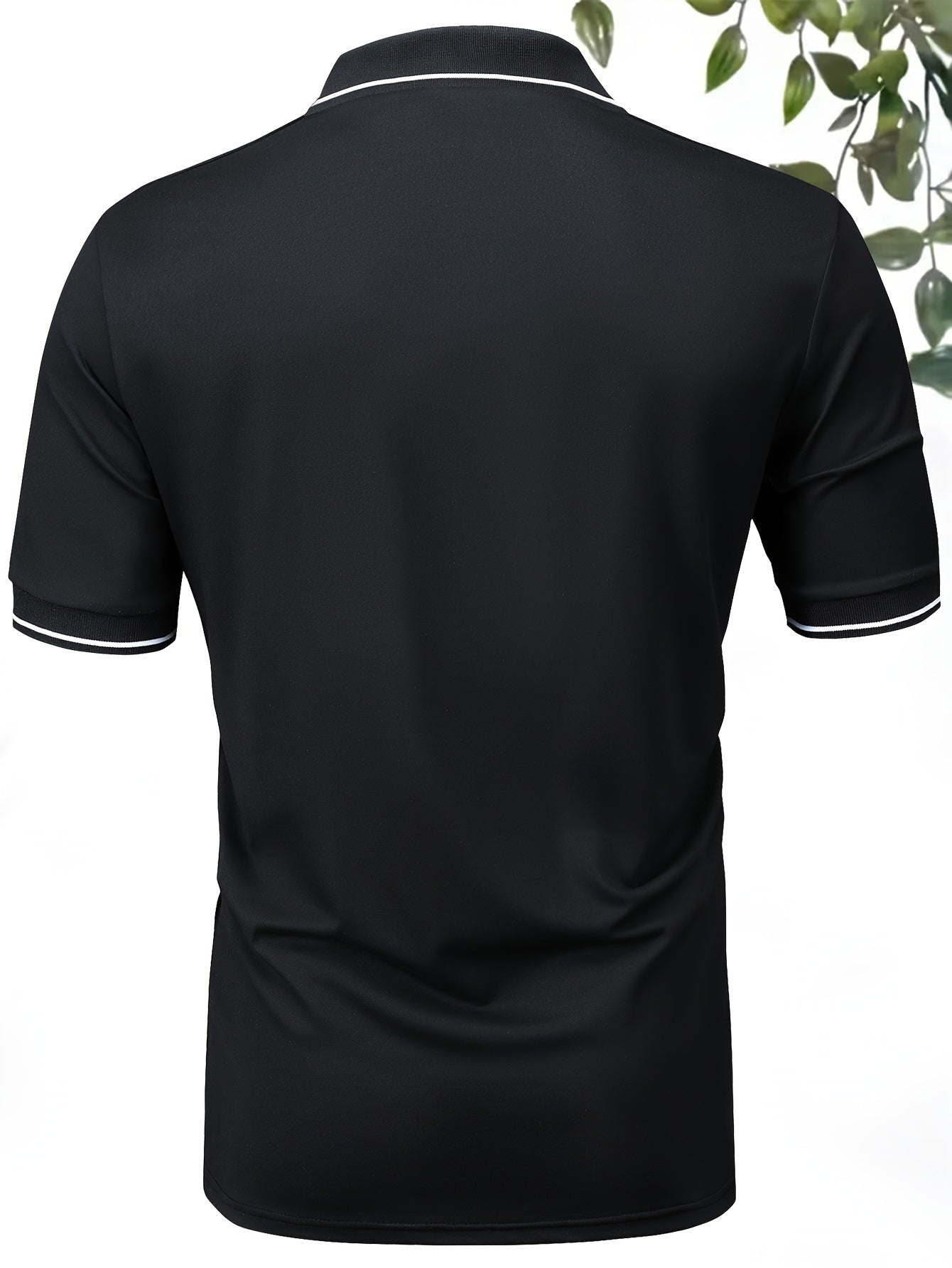 4-Pack Men's Summer Polo Shirts, Solid Color Short Sleeve, Regular Fit, Knit Stretch, Casual Sportswear Tops