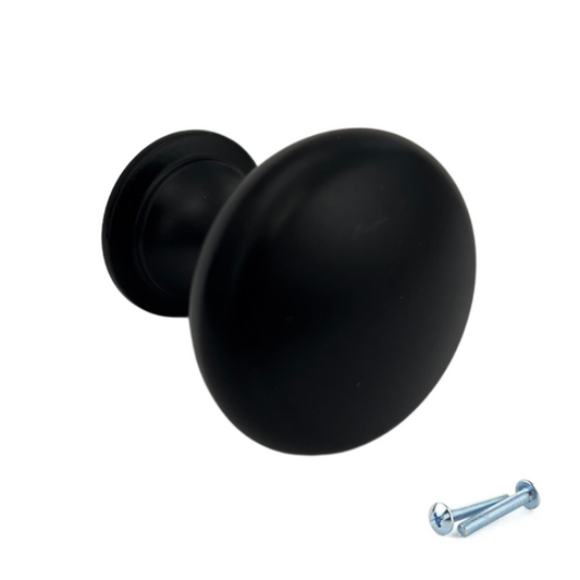 M4TEC Knob Handle Black Doors, Drawers or Cupboards VH4 Series