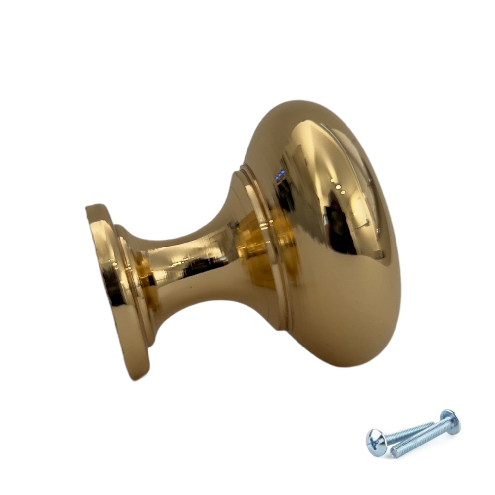 M4TEC Knob Handle Karat Gold Doors, Drawers or Cupboards VH4 Series