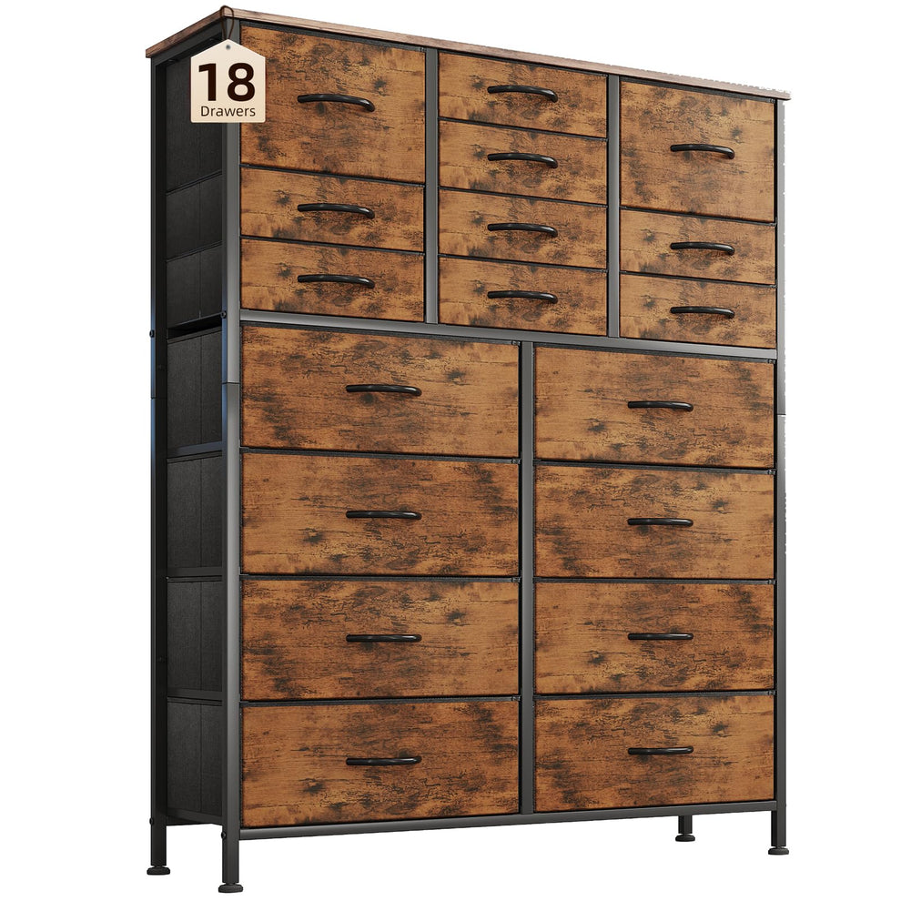 CAIYUN Chest of Drawers with 18 Drawers? Dressers & Chests of Drawers ...