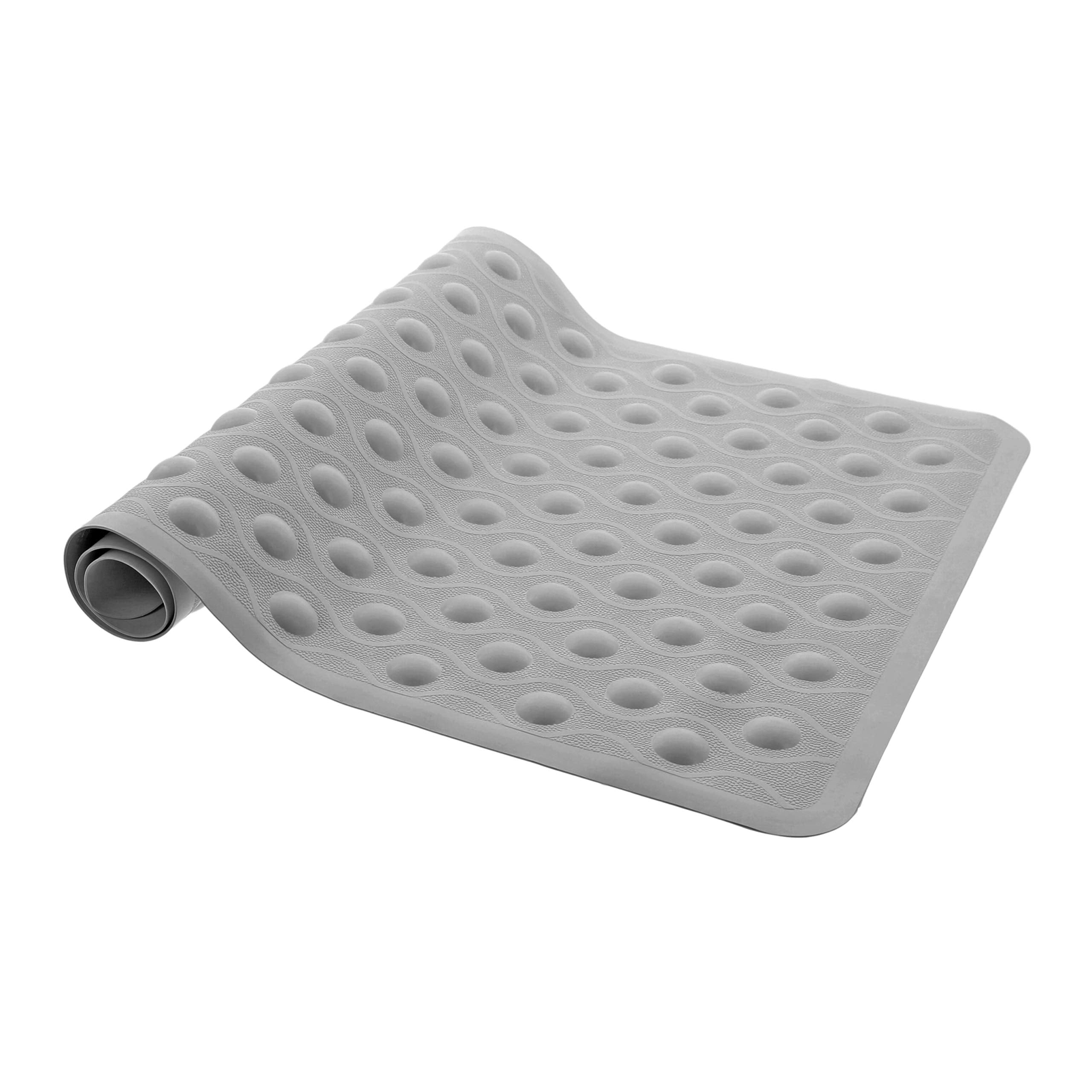 Aztex Anti-Fungal Non-Slip Shower Mat with Bubbles and Suction Cups, S ...