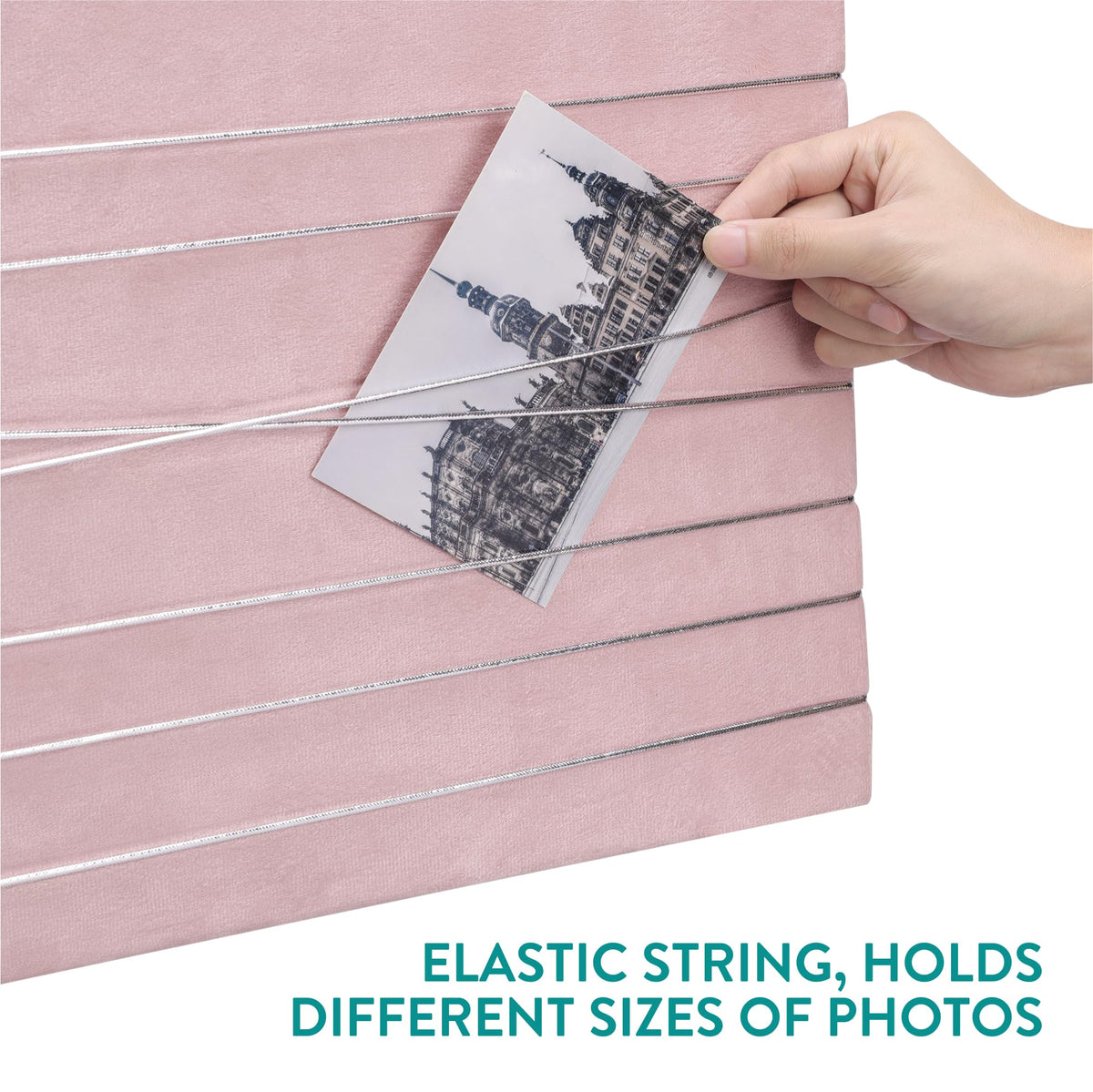 Navaris Photo Pin and Clip Board - Velvet Board for Hanging, Pinning ...