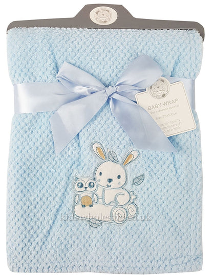 Baby Boys Girls Soft Touch Waffle Blanket Wrap In Multi Colours