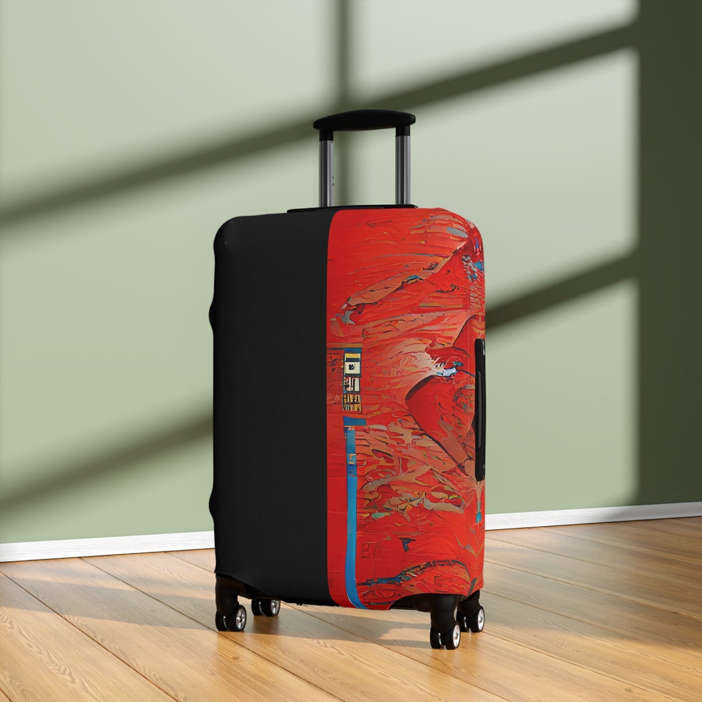Half Black Half Hónghǎi – Protective Suitcase Cover