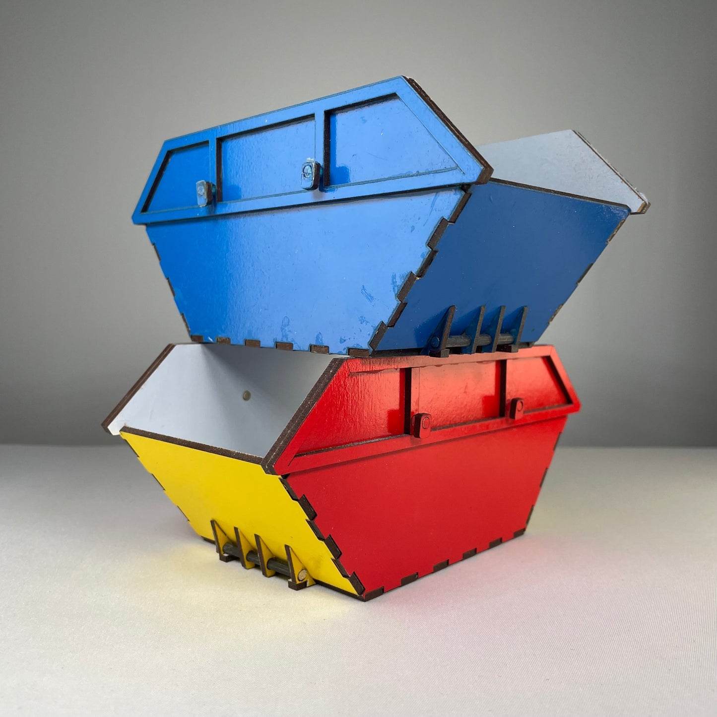 Skip Waste Container - Flatpack Model Kit