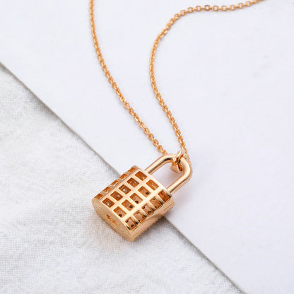 Zircon Lock Necklace