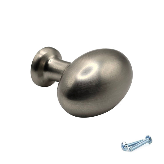 M4TEC Knob Handle Brushed Nickel Doors or Cupboards VG8 Series