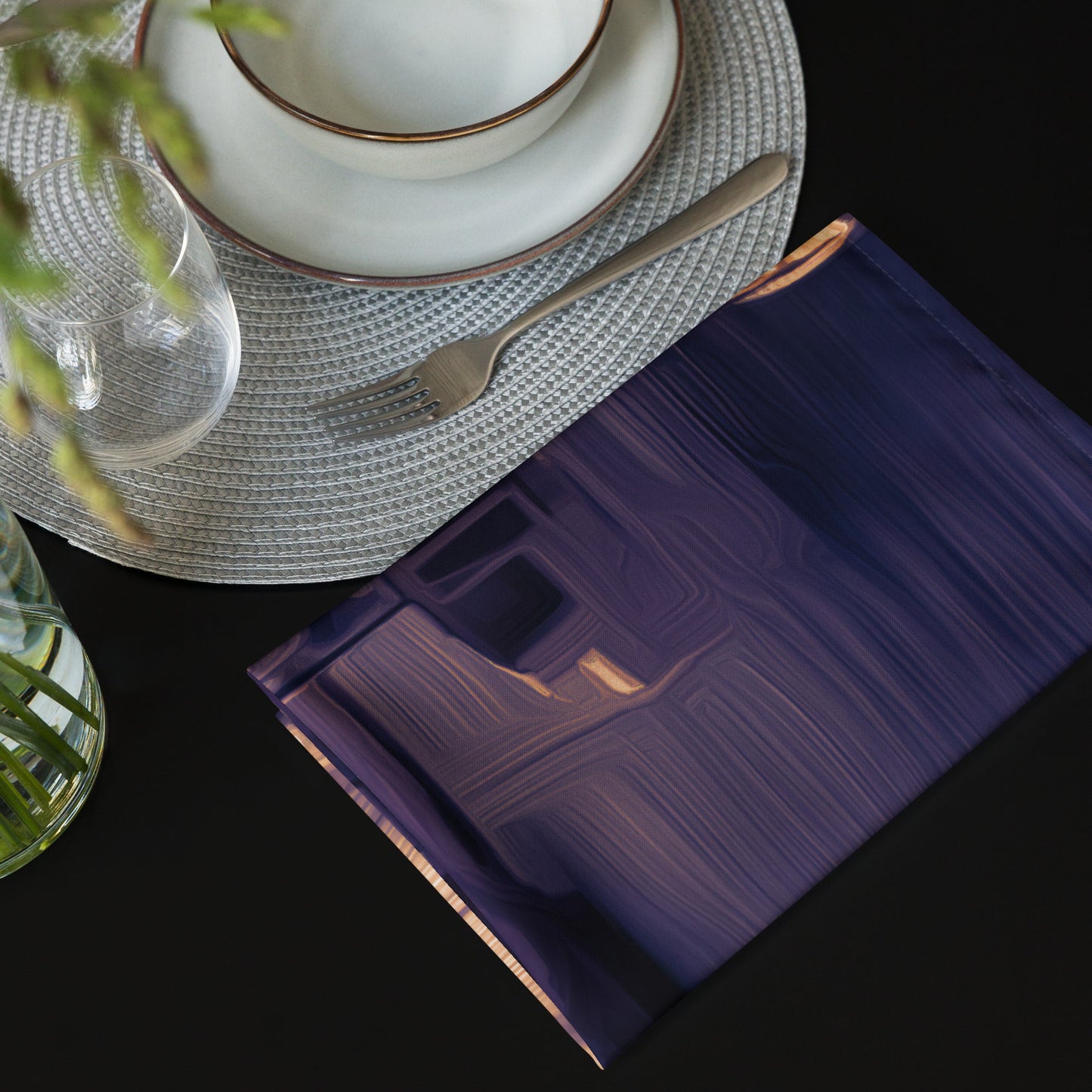 The Sleeping Yachts (at Sunset) - Cloth Napkin Set