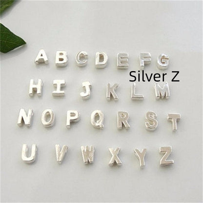 Peach Heart Shaped A-Z Letter Necklace
