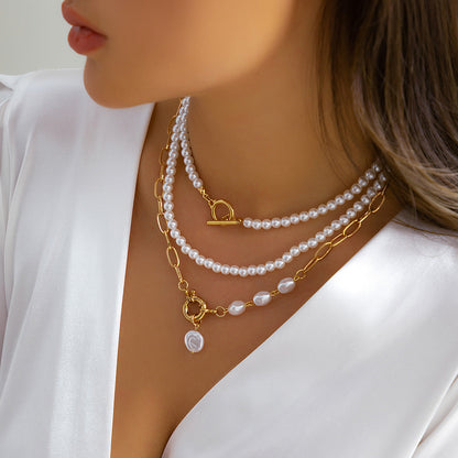 Retro Easy Matching OT Buckle Necklace