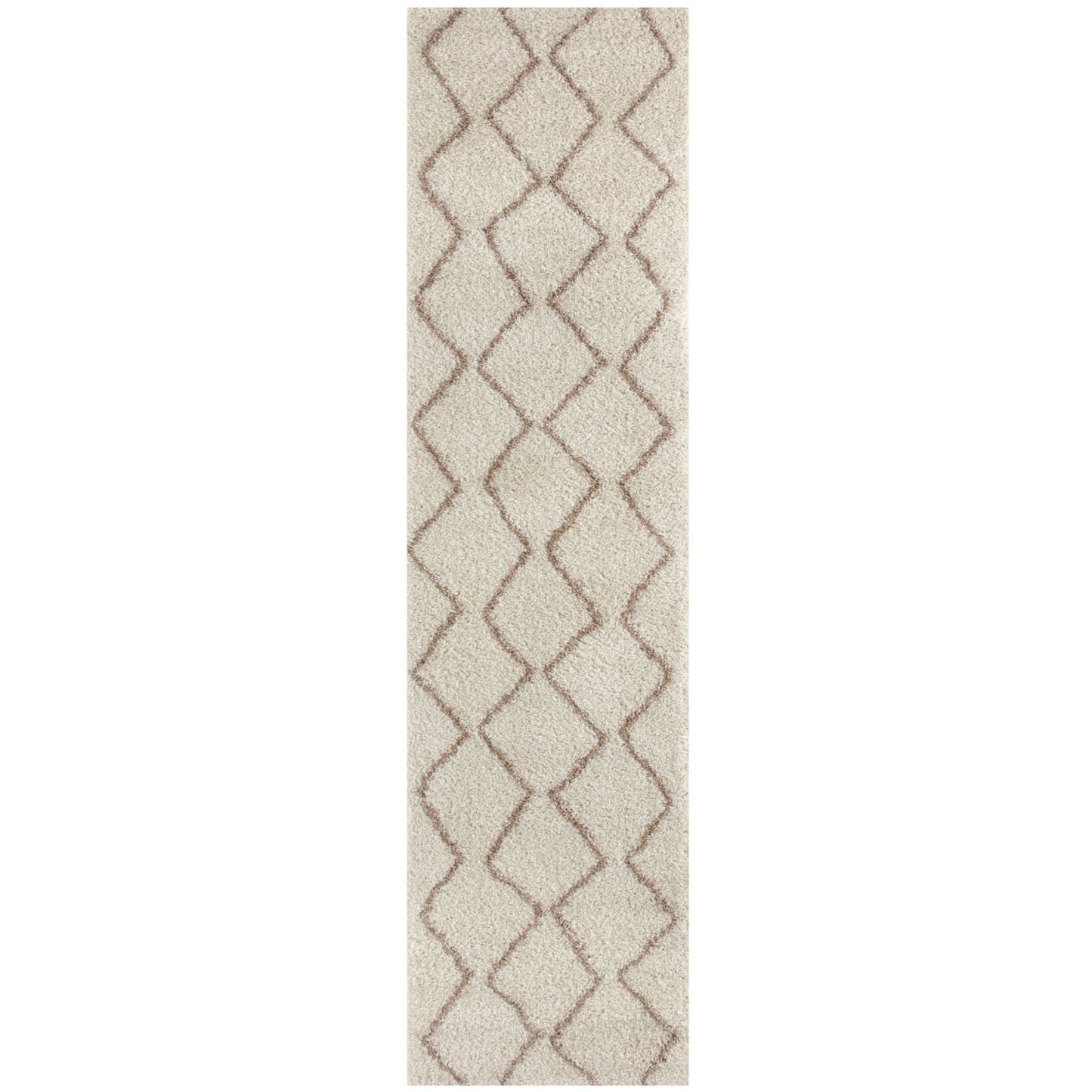 Moroccan Ivory Beige Shaggy Rug | 830
