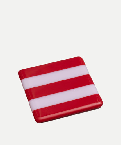 10cm Striped Dual Coloured Coaster - Bullseye Collection