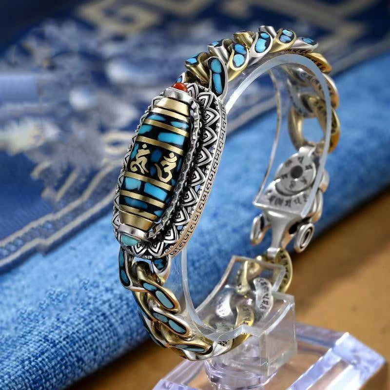 Retro Nine Eye Pearl Spinning Bracelet
