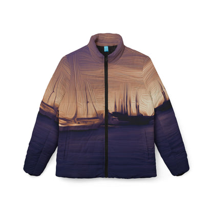 The Sleeping Yachts (at Sunset) - Womens Puffer Jacket
