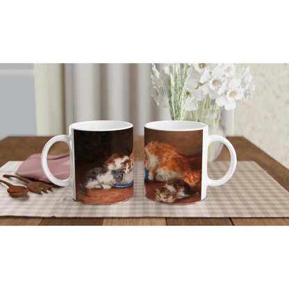🐾 Arthur-Alfred Brunel de Neuville Cat Art Mug – A Purrfect Gift for Cat Lovers! 🐱☕