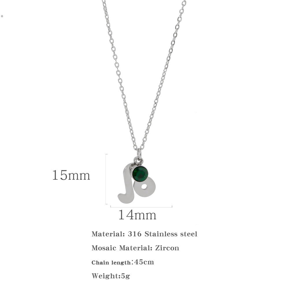 Zircon Constellation Zodiac Necklace