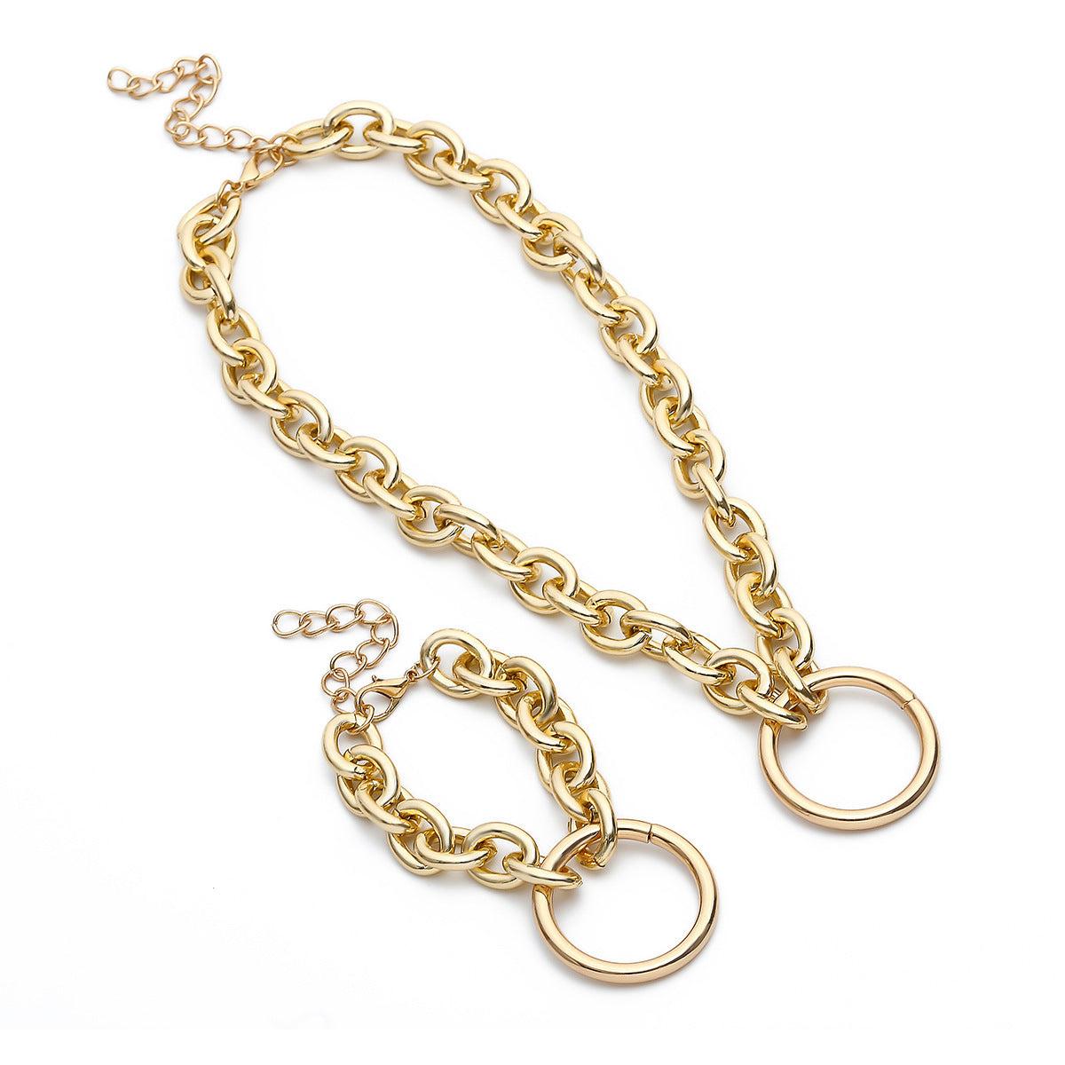 O-Chain Necklace & Bracelet Set