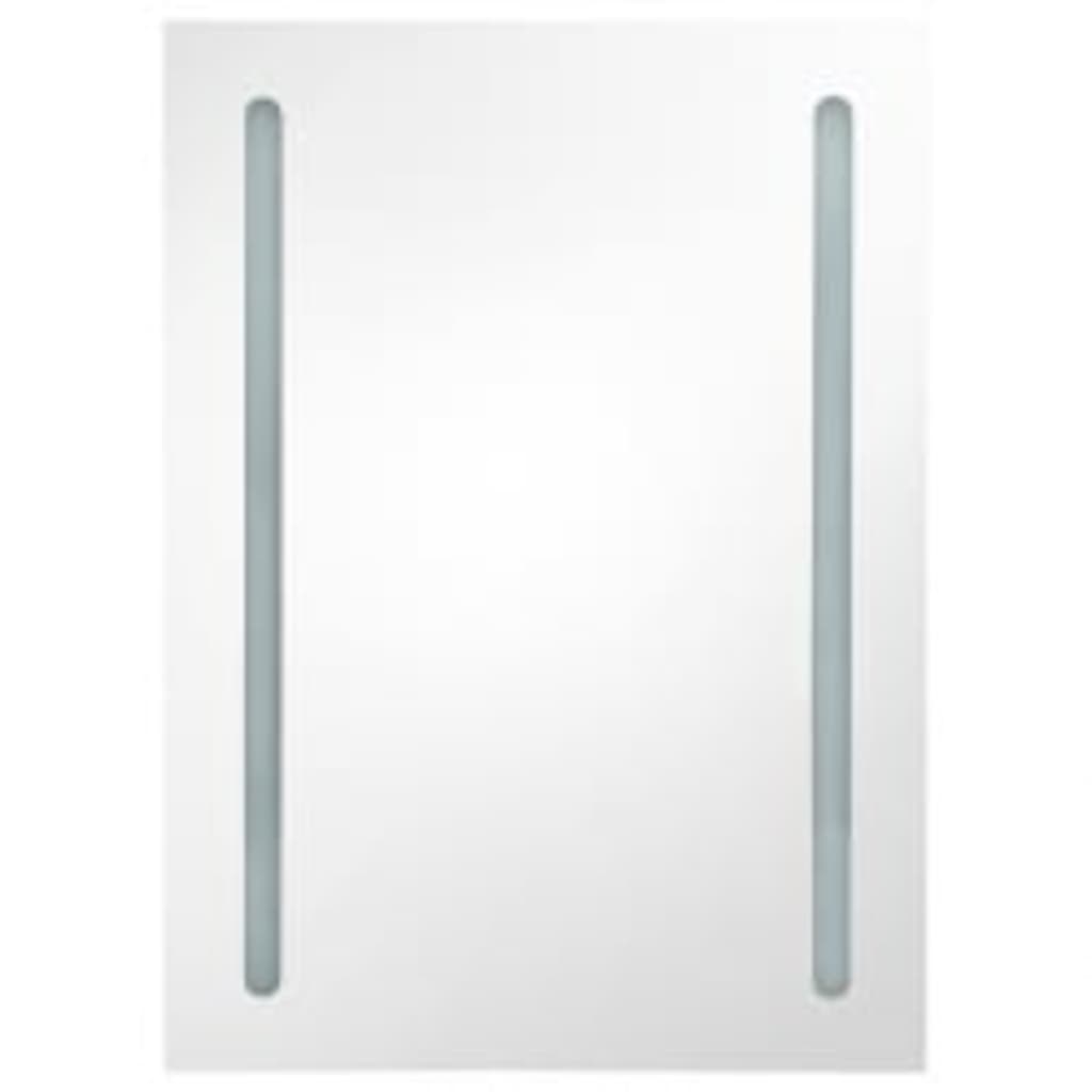 LED Bathroom Mirror Cabinet Shining White 50x13x70 cm