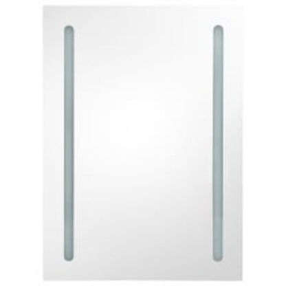 LED Bathroom Mirror Cabinet Shining White 50x13x70 cm