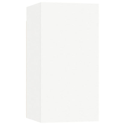 5 Piece TV Cabinet Set White Engineered Wood