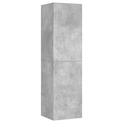 4 Piece TV Cabinet Set Concrete Grey Engineered Wood