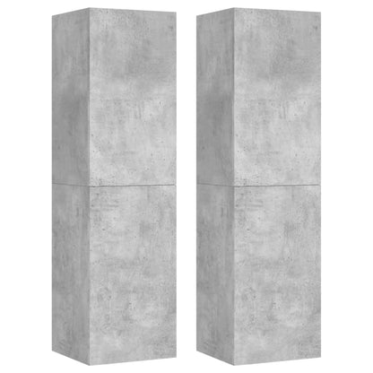 3 Piece TV Cabinet Set Concrete Grey Engineered Wood