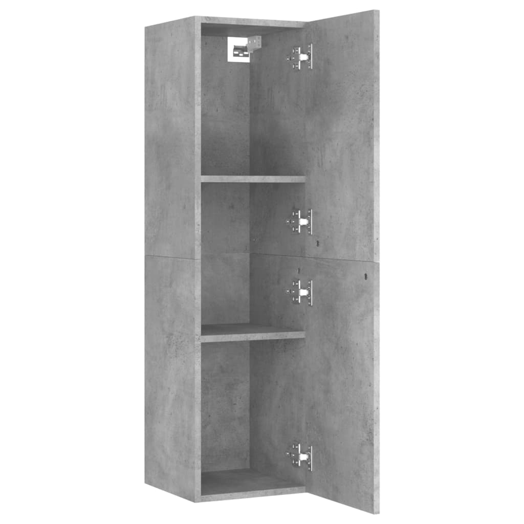 4 Piece TV Cabinet Set Concrete Grey Engineered Wood