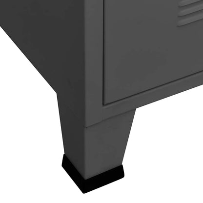 Industrial Storage Chest Anthracite 75x40x115 cm Metal