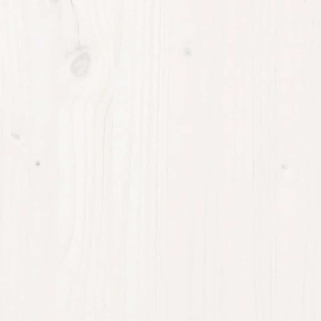 TV Cabinets 3 pcs White Solid Wood Pine