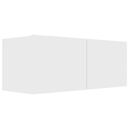 6 Piece TV Cabinet Set White Engineered Wood